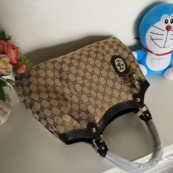 Sukey Medium GG canvas tote hand bag